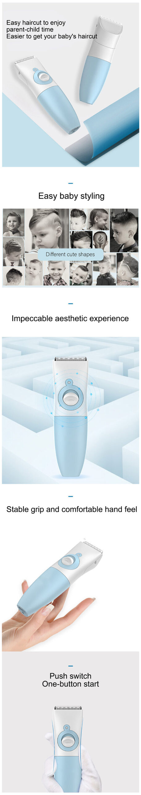 Rechargeable Electric Hair Trimmer-4