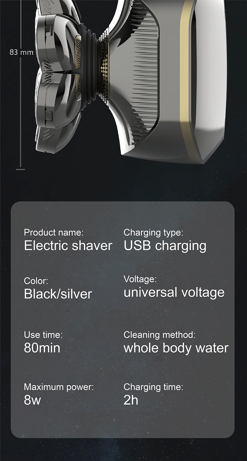 Rechargeable Rotary Shavers Mens-12