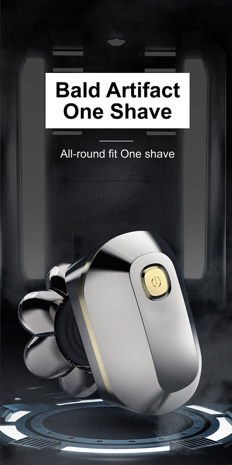 Rechargeable Rotary Shavers Mens-6