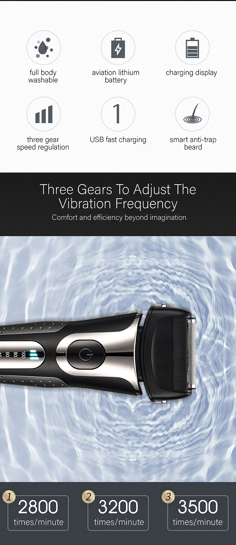 Reciprocating Body Hair Trimmer-7