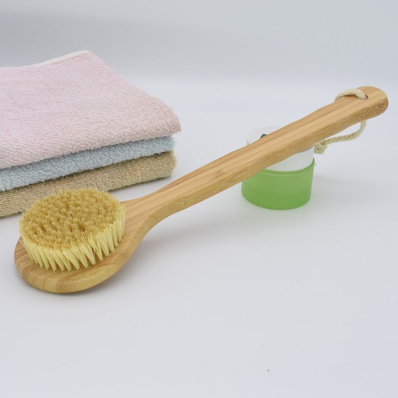 Wooden Handle Sisal Hair Bath Brush Dry Body Brush